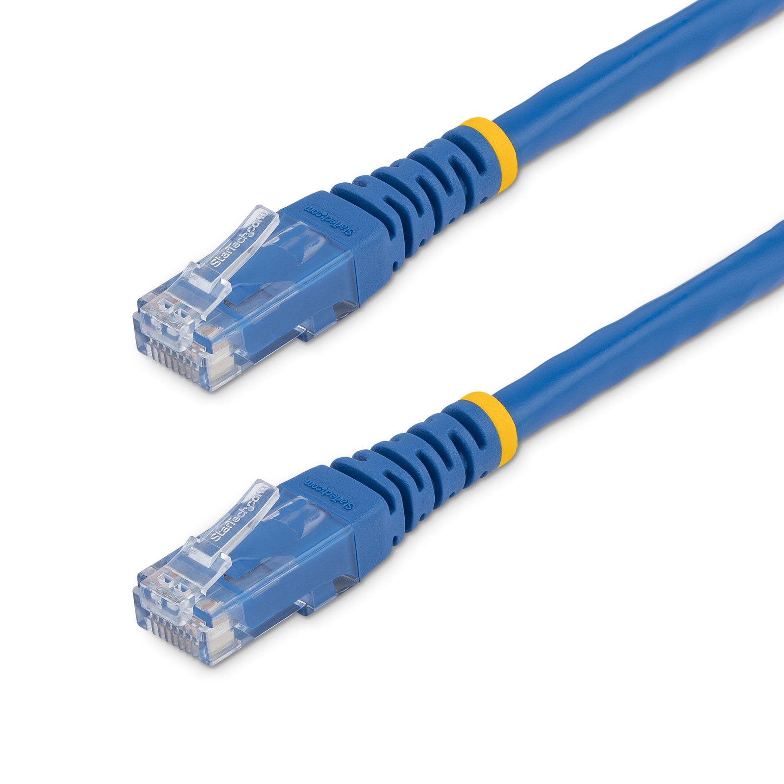 StarTech.com 50ft CAT6 Ethernet Cable - Blue CAT 6 Gigabit Wire -250MHz 100W PoE RJ45 UTP Molded C6PATCH50BL