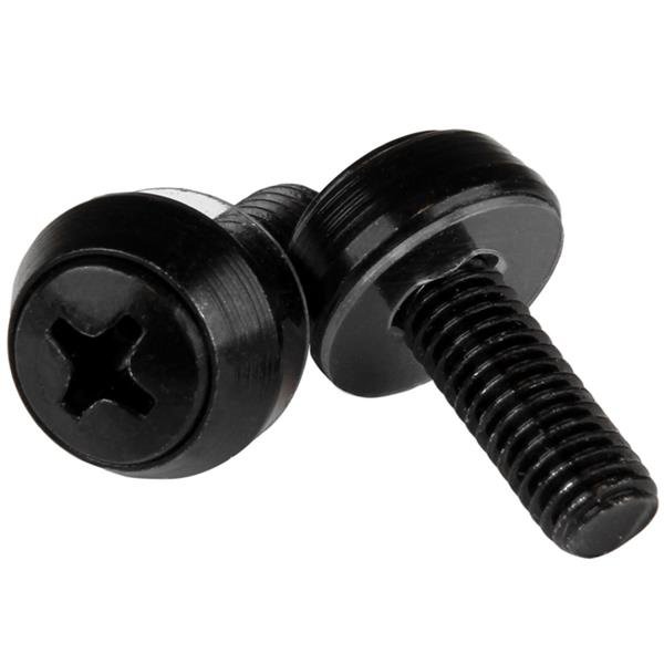StarTech.com 100-Pack M6 12mm Screws, Mounting for 19" or 10" Server Racks, Cabinets and CABSCRWSM62B