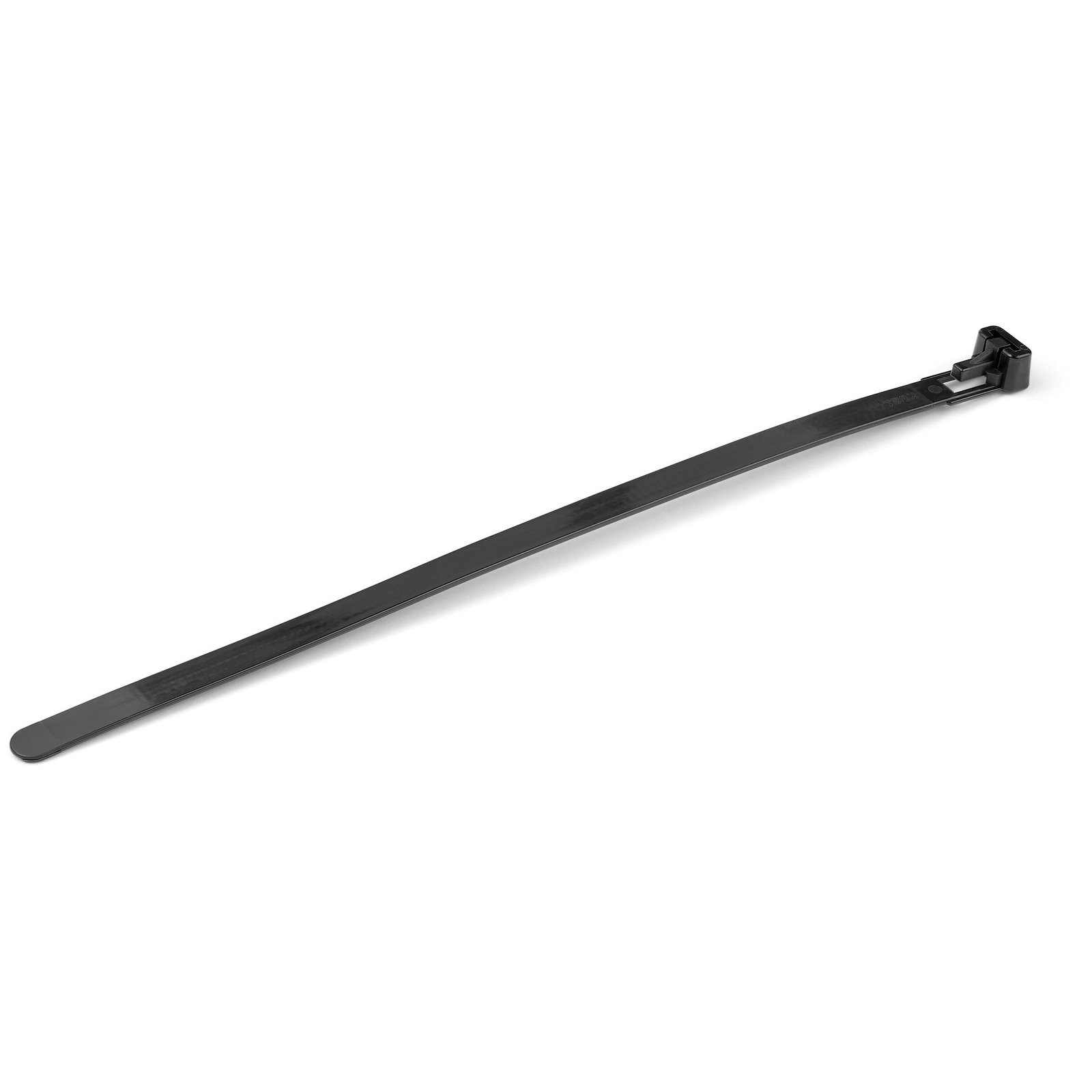 StarTech.com 8"(20cm) Reusable Cable Ties - 1/4"(7mm) wide, 1-7/8"(50mm) Bundle Dia. 50lb(22kg) CBMZTRB8BK
