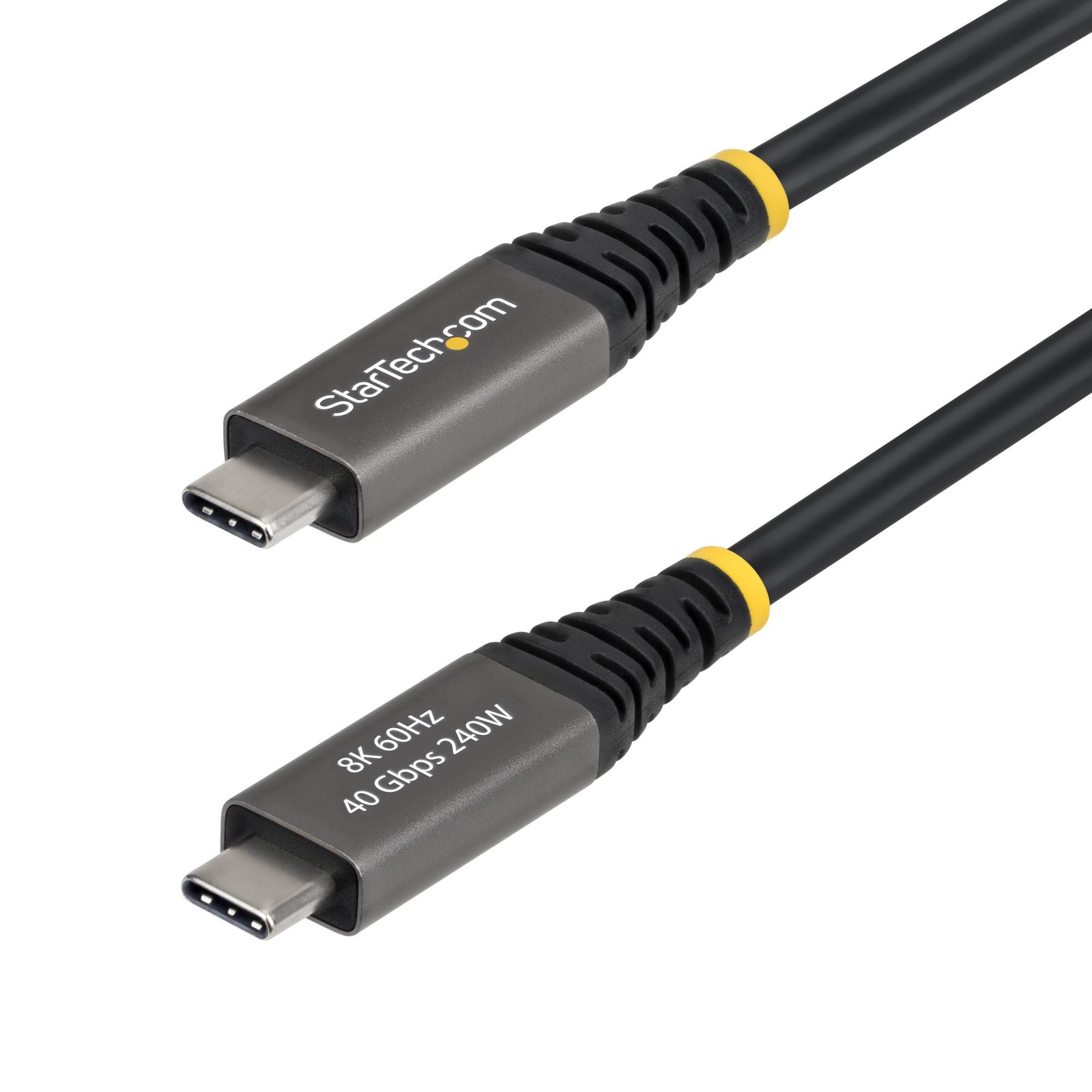 StarTech.com 6ft (1.8m) Active USB4 Cable, 40Gbps, 240W PD, 8K 60Hz/4K 240Hz DP2.1 DP40, TPE CC6FT40GUSB4GEN3