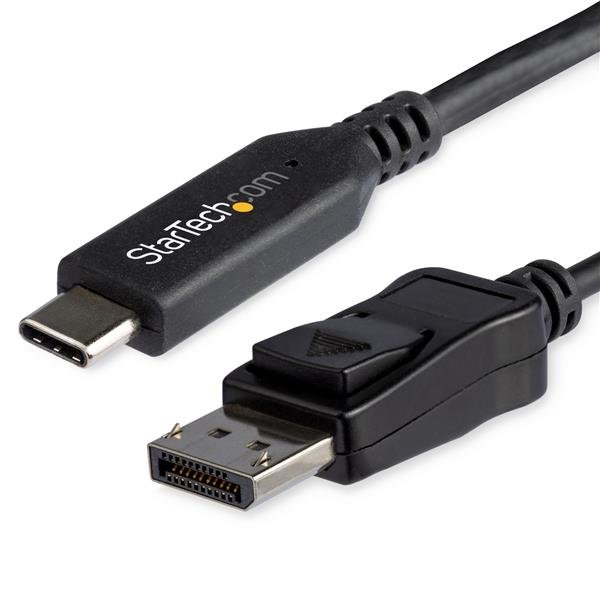 StarTech.com 6ft (1.8m) USB C to DisplayPort 1.4 Cable - 4K/5K/8K Type-C DP Alt Mode Video Adapter CDP2DP146B