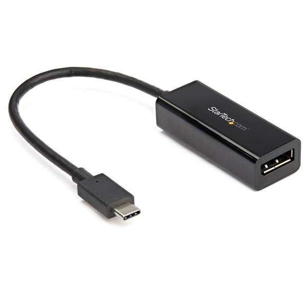 StarTech.com USB C to DisplayPort Adapter - 8K/5K/4K Type DP 1.4 Alt Mode Video Converter - CDP2DP14B