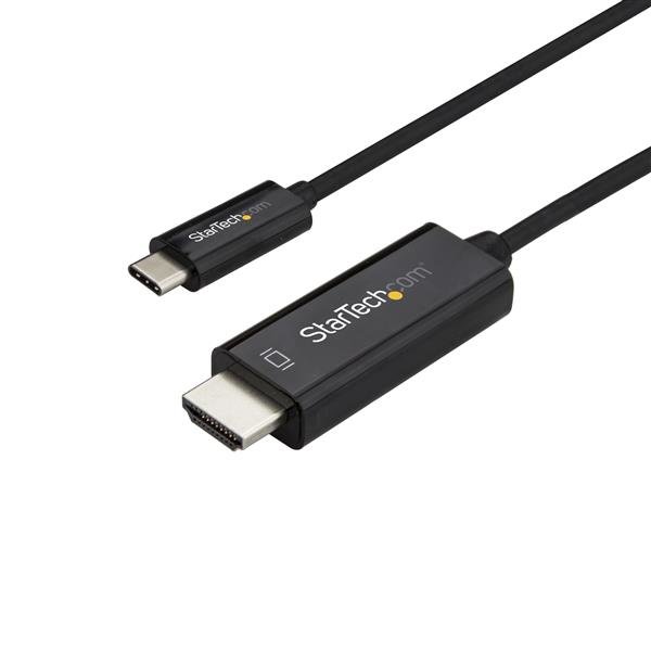 StarTech.com 6.6ft (2m) USB C to HDMI Cable - 4K 60Hz Type 2.0 Video Adapter - Thunderbolt CDP2HD2MBNL