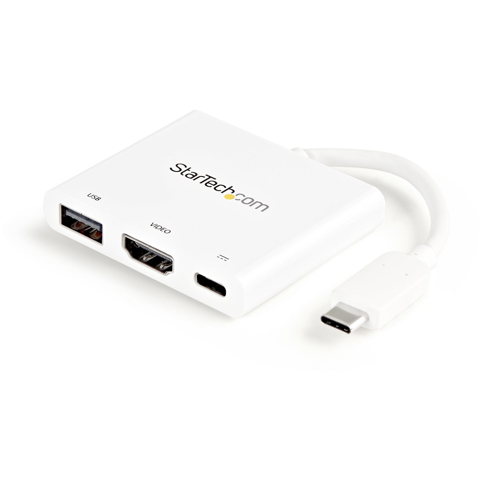 StarTech.com USB-C Multiport Adapter with HDMI - USB 3.0 Port - 60W PD - White CDP2HDUACPW