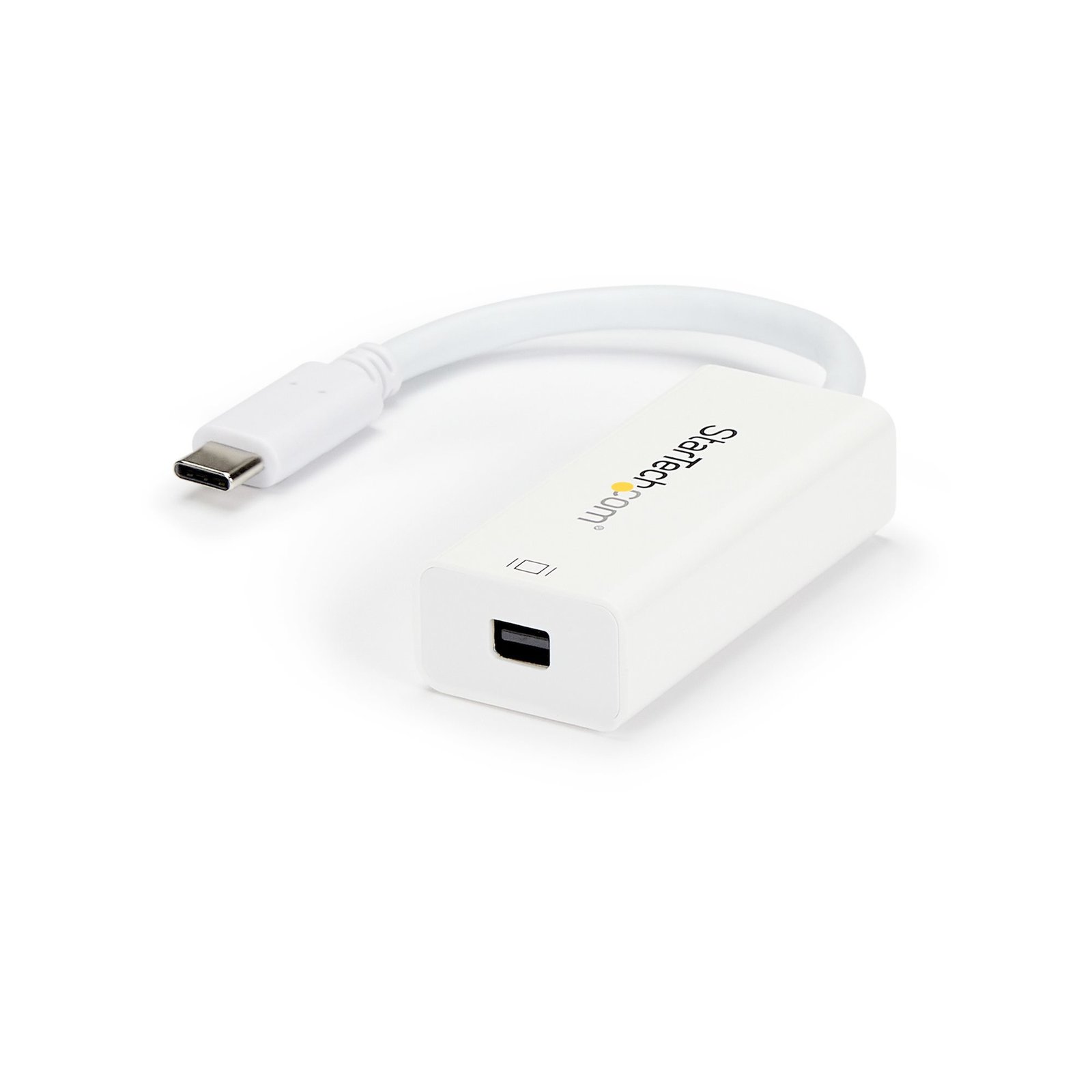 StarTech.com USB-C to Mini DisplayPort Adapter - 4K 60Hz - White - USB 3.1 Type-C DP - Upgraded CDP2MDP