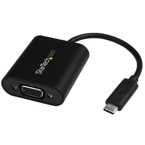 StarTech.com USB-C to VGA Adapter - with Presentation Mode Switch - 1920x1200 CDP2VGASA