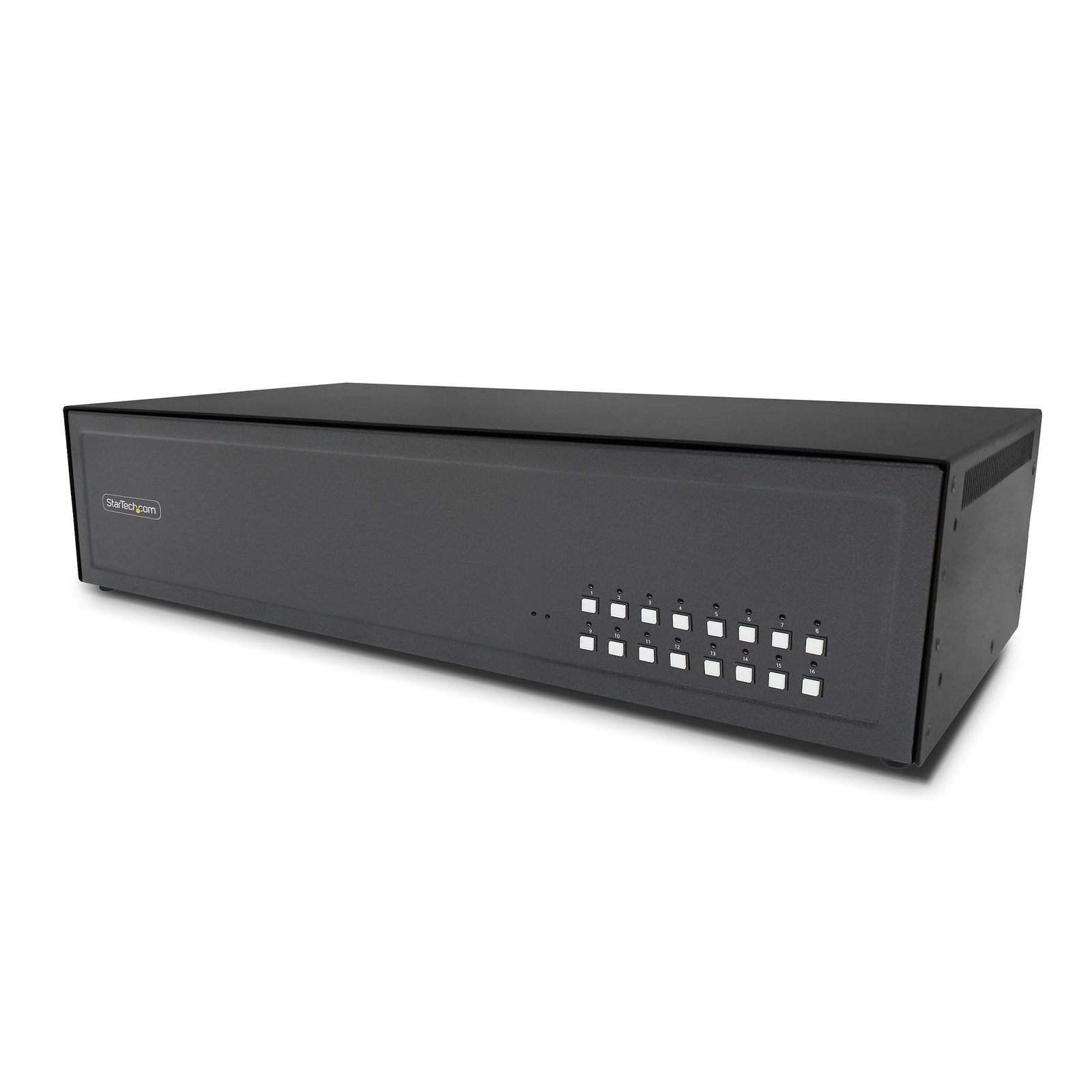 StarTech.com Secure 16-Port KVM Switch, DVI, NIAP 4.0 Desktop Metal Housing, CAC Port, Made in the CK4-D116C