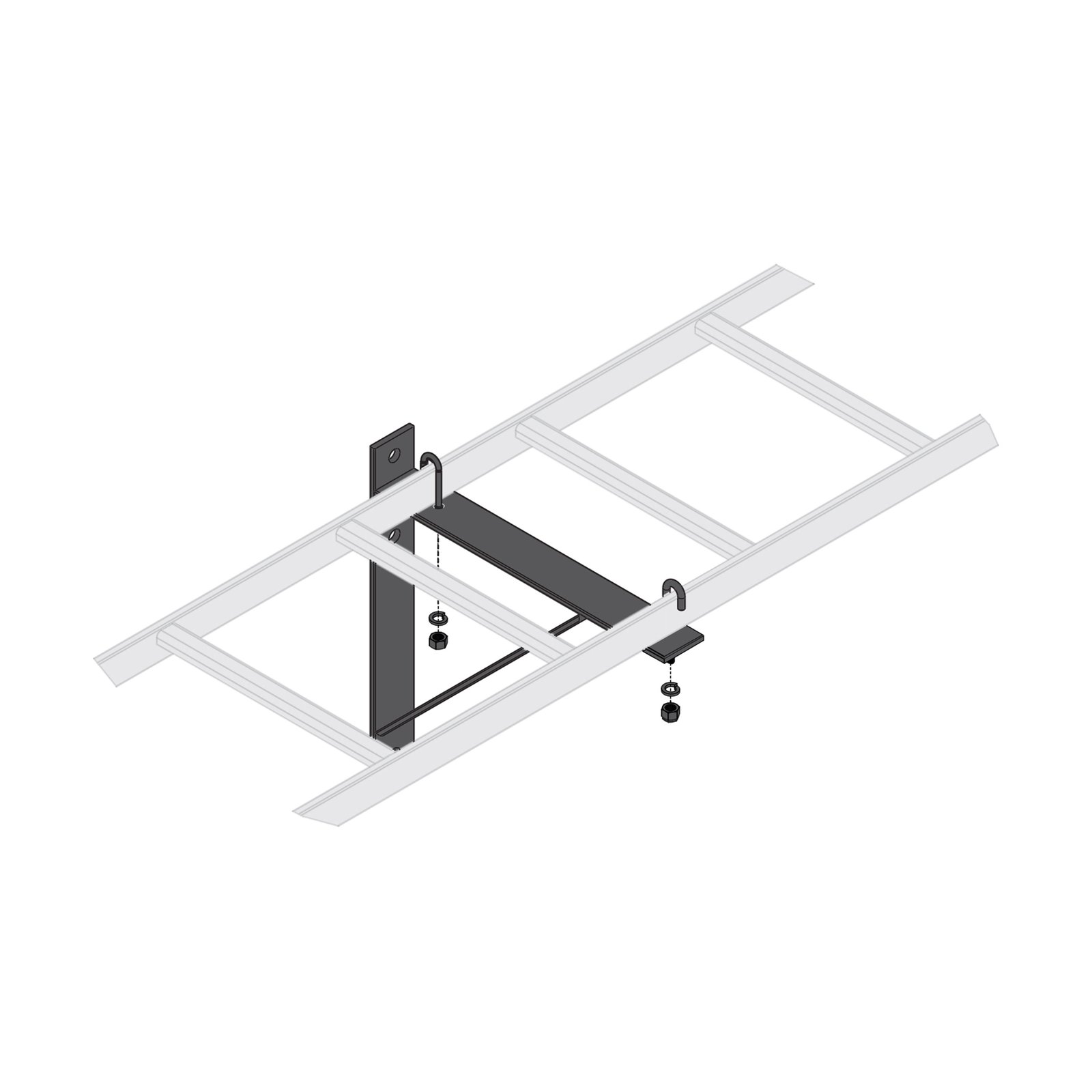Middle Atlantic Triangle Wall Support Bracket 12 Inches Wide CLB-TSB