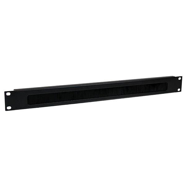 StarTech.com 1U High-density Brush Strip Cable Management Panel, Sturdy Steel Horizontal Data CMBRUSH1U