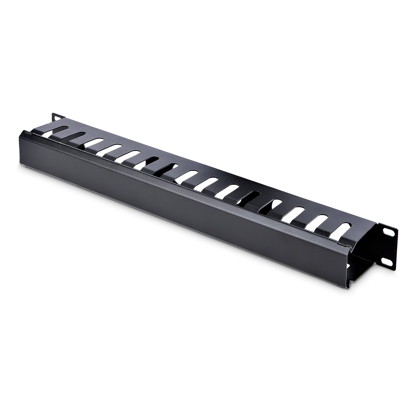 StarTech.com Horizontal 1U Server Rack Cable Management Finger Duct w/ Cover - 19" Network Wire CMDUCT1UX