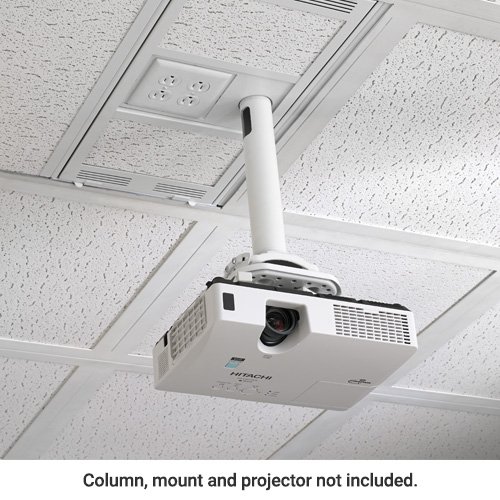 Chief 1' x 2' Above Suspended Ceiling Storage Box with Column Drop CMS491C