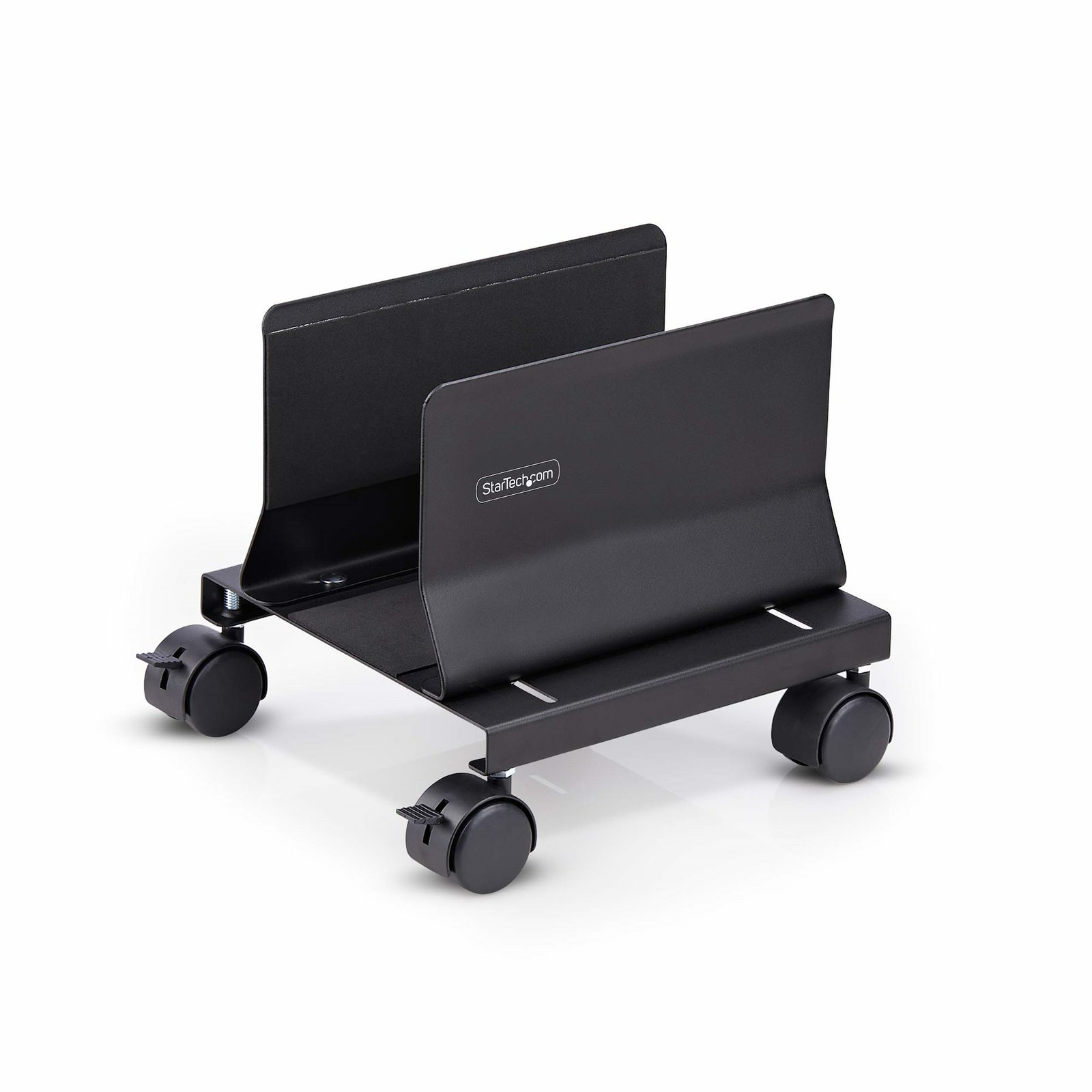 StarTech.com Computer Tower Cart, Rolling Mobile CPU Caddy on Wheels/Casters, Max Load 46.3lb/21kg, CPUMOBILESTND