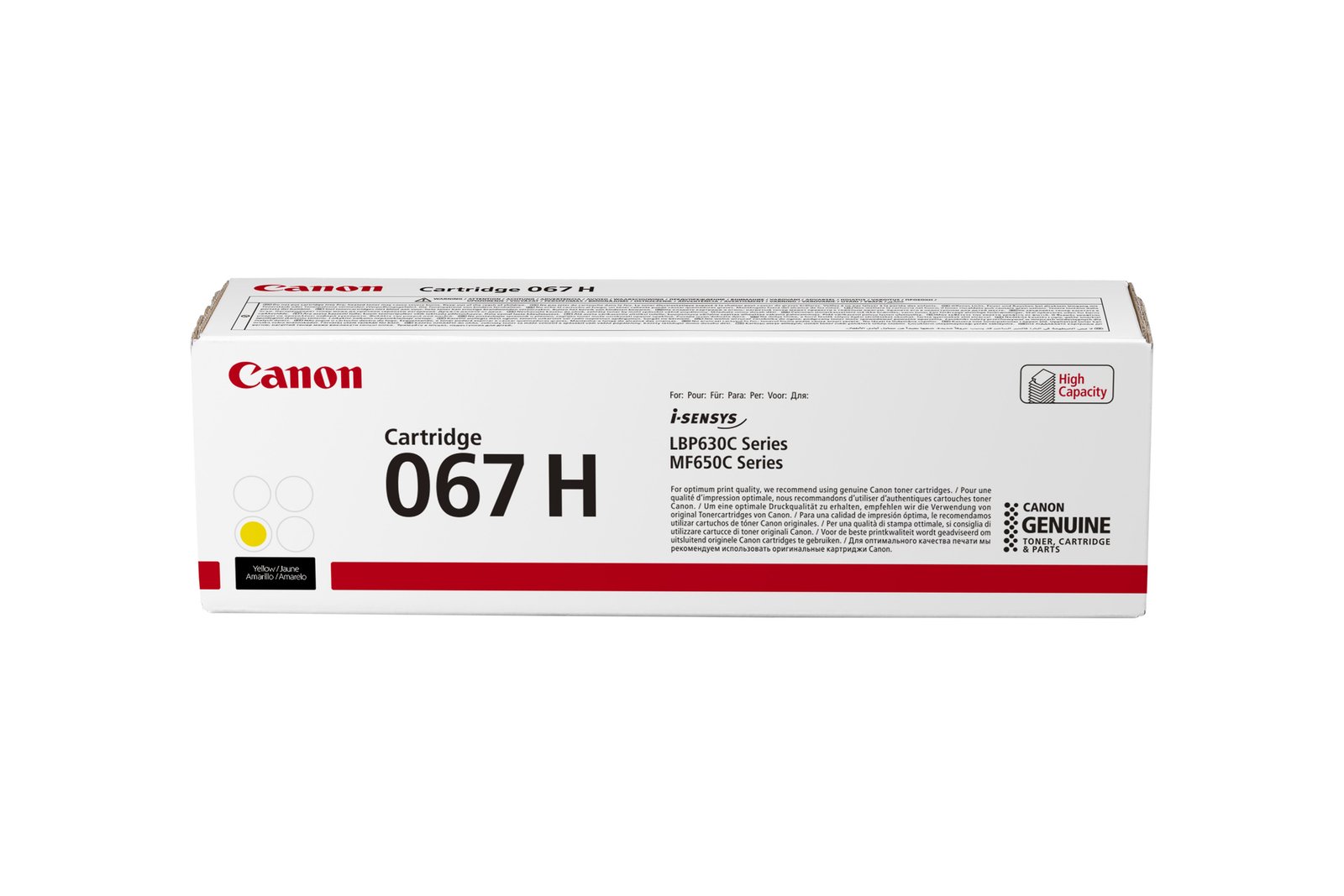 Canon 067H toner cartridge 1 pc(s) Original Yellow 5103C001