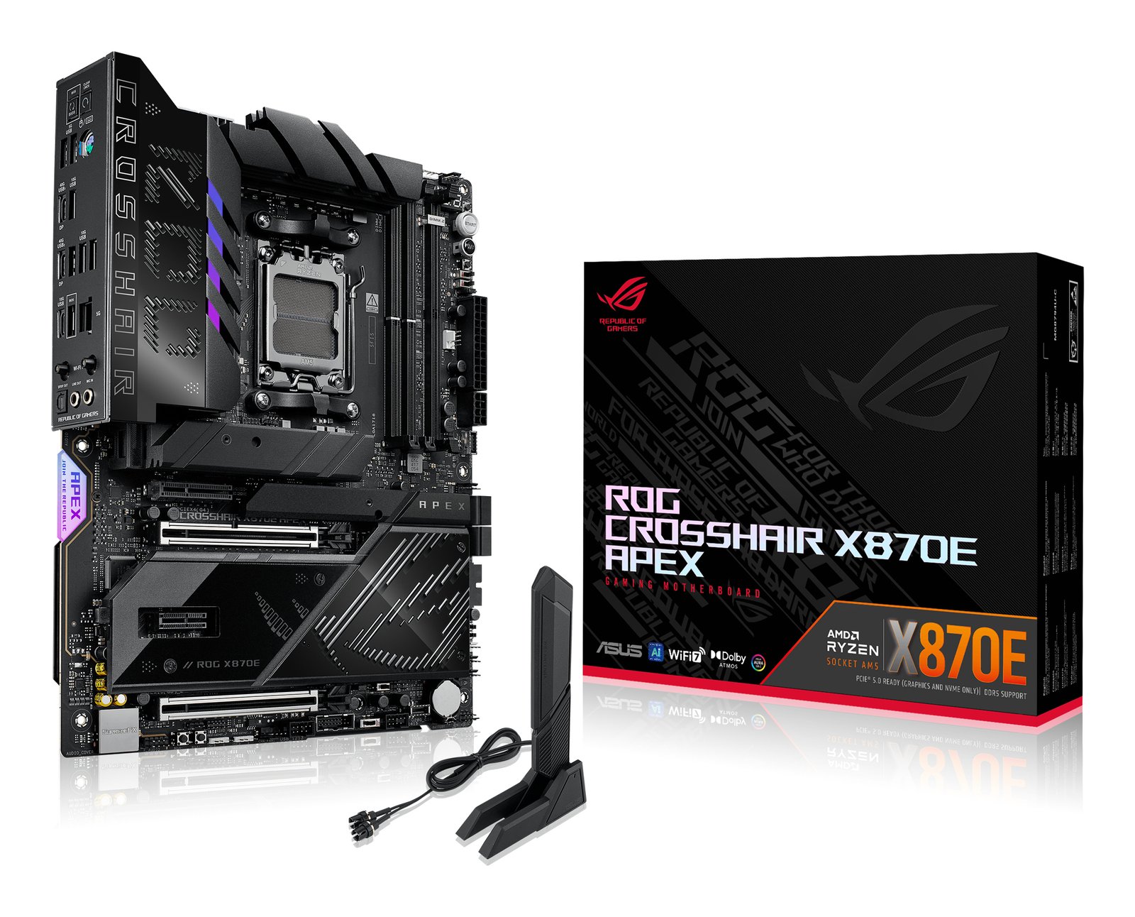 ASUS ROG CROSSHAIR X870E APEX AMD Socket AM5 ATX ROGCROSSHAIRX870EAPEX