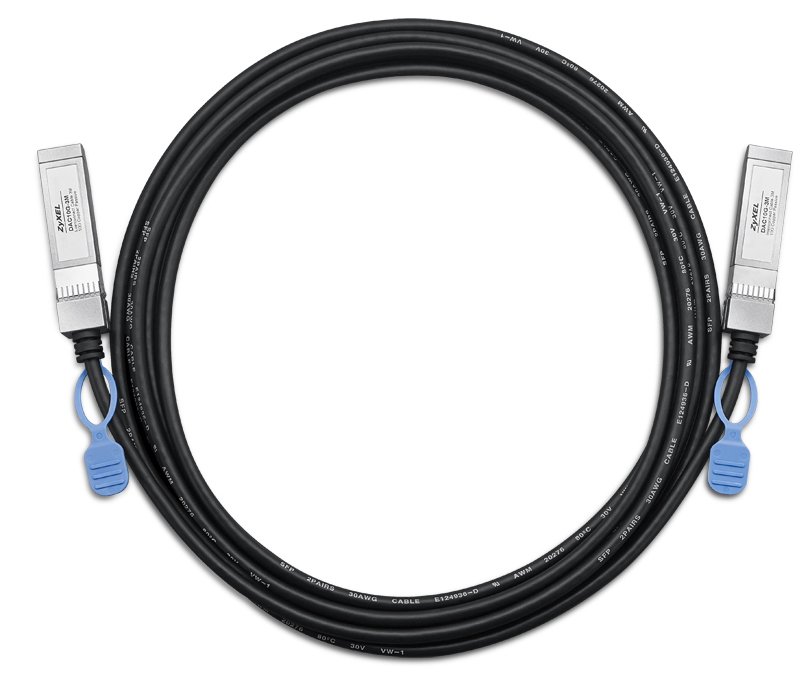 ZyXEL Communications DAC10G-3M InfiniBand/fibre optic cable SFP+ Black