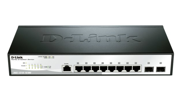 D-Link Systems DGS-1210-10/ME network switch L2 Gigabit Ethernet (10/100/1000) 1U Black, Grey