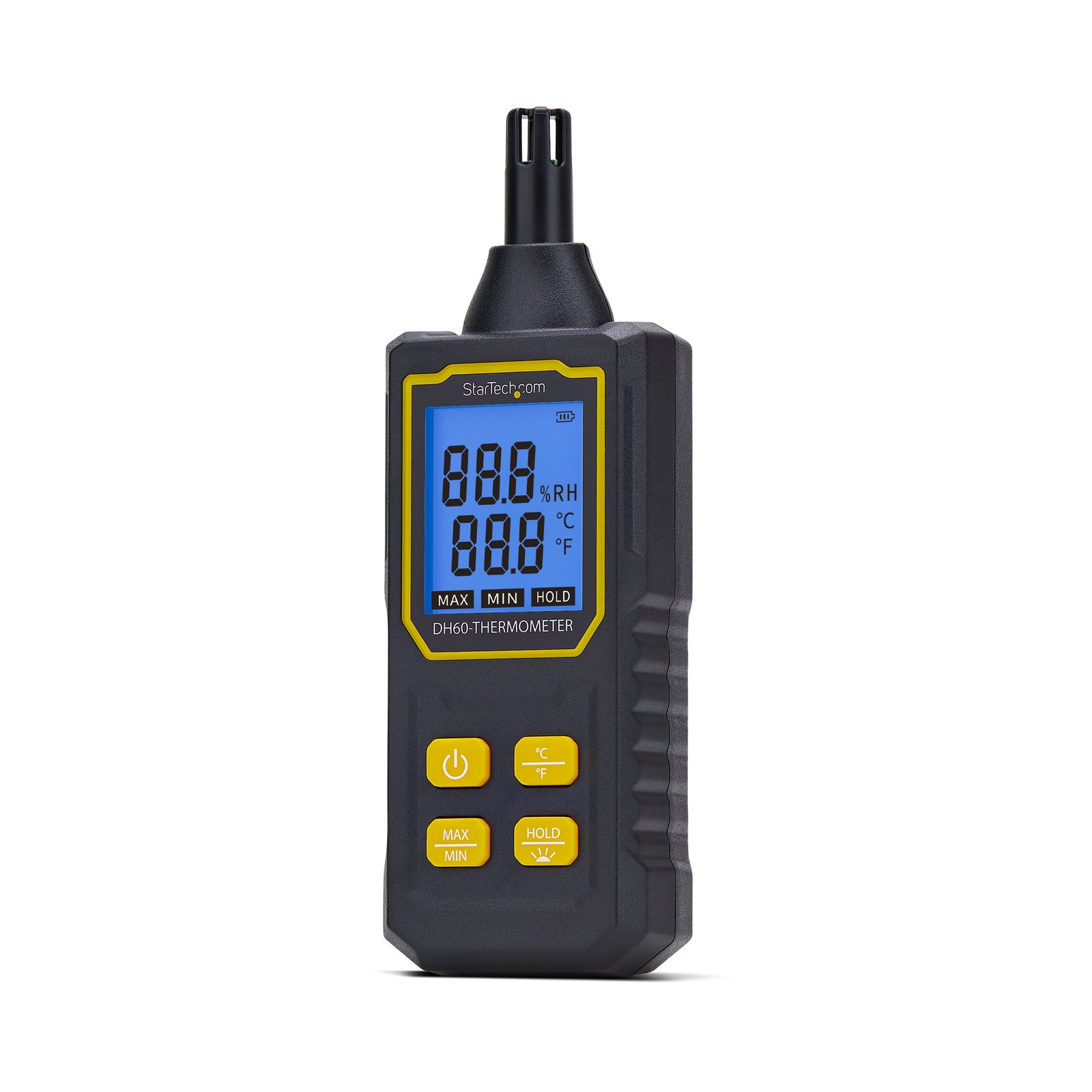 StarTech.com Handheld Digital Temperature/Humidity Meter, Hygrometer W/Large LCD, Portable DH60-THERMOMETER