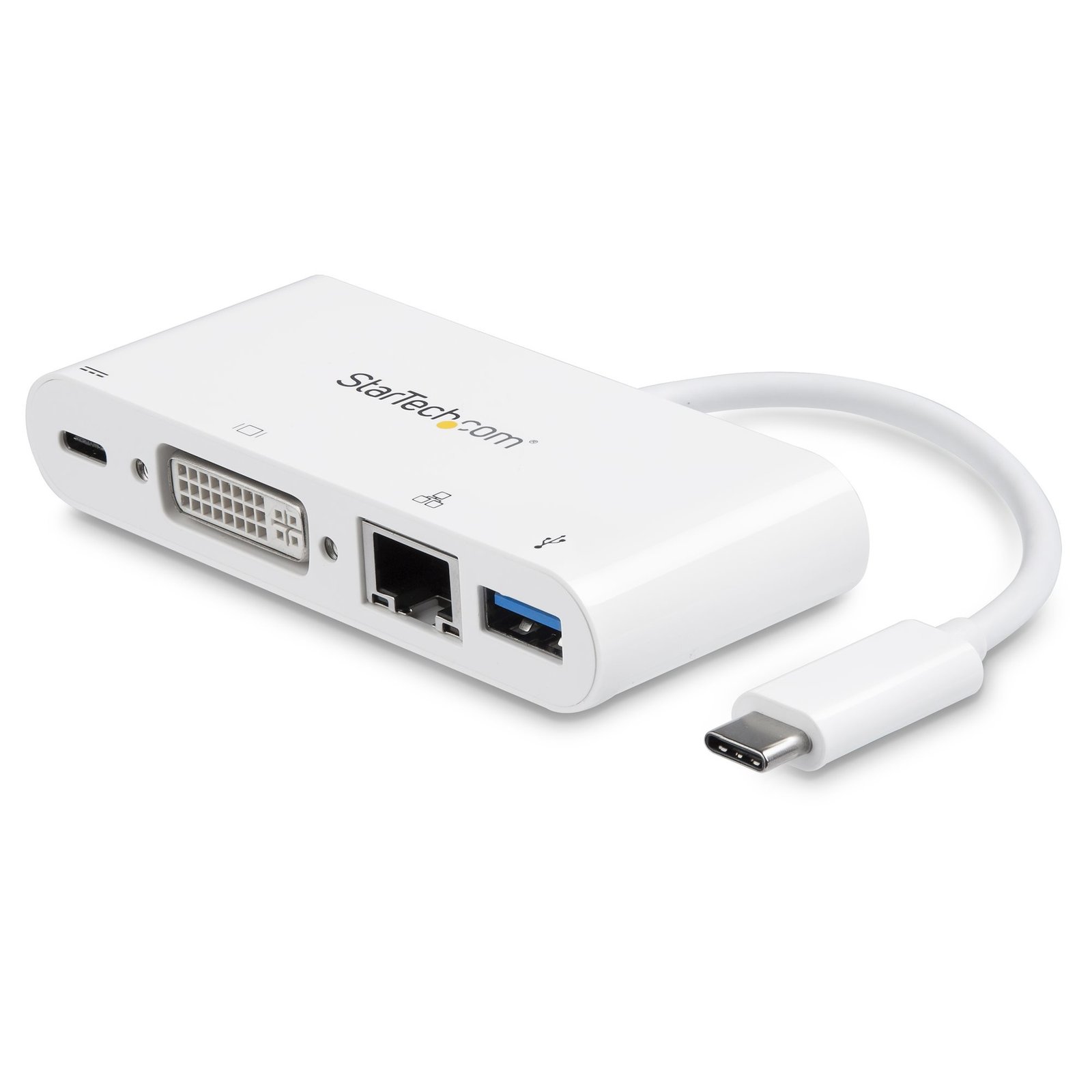 StarTech.com USB C Multiport Adapter - USB-C to DVI-D (Digital) Video with 60W Power Delivery DKT30CDVPD