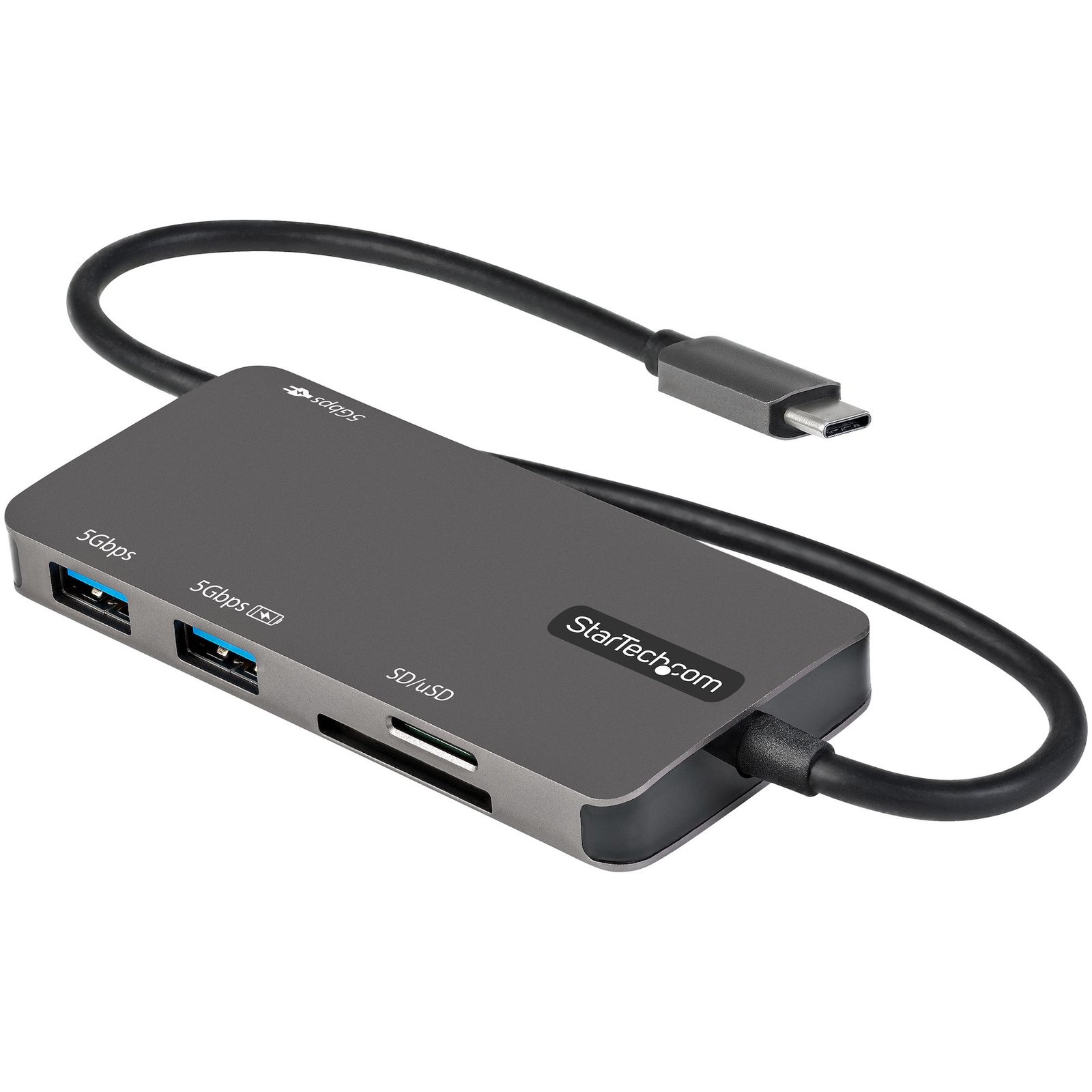 StarTech.com USB C Multiport Adapter - USB-C to 4K HDMI, 100W Power Delivery Pass-through, DKT30CHSDPD
