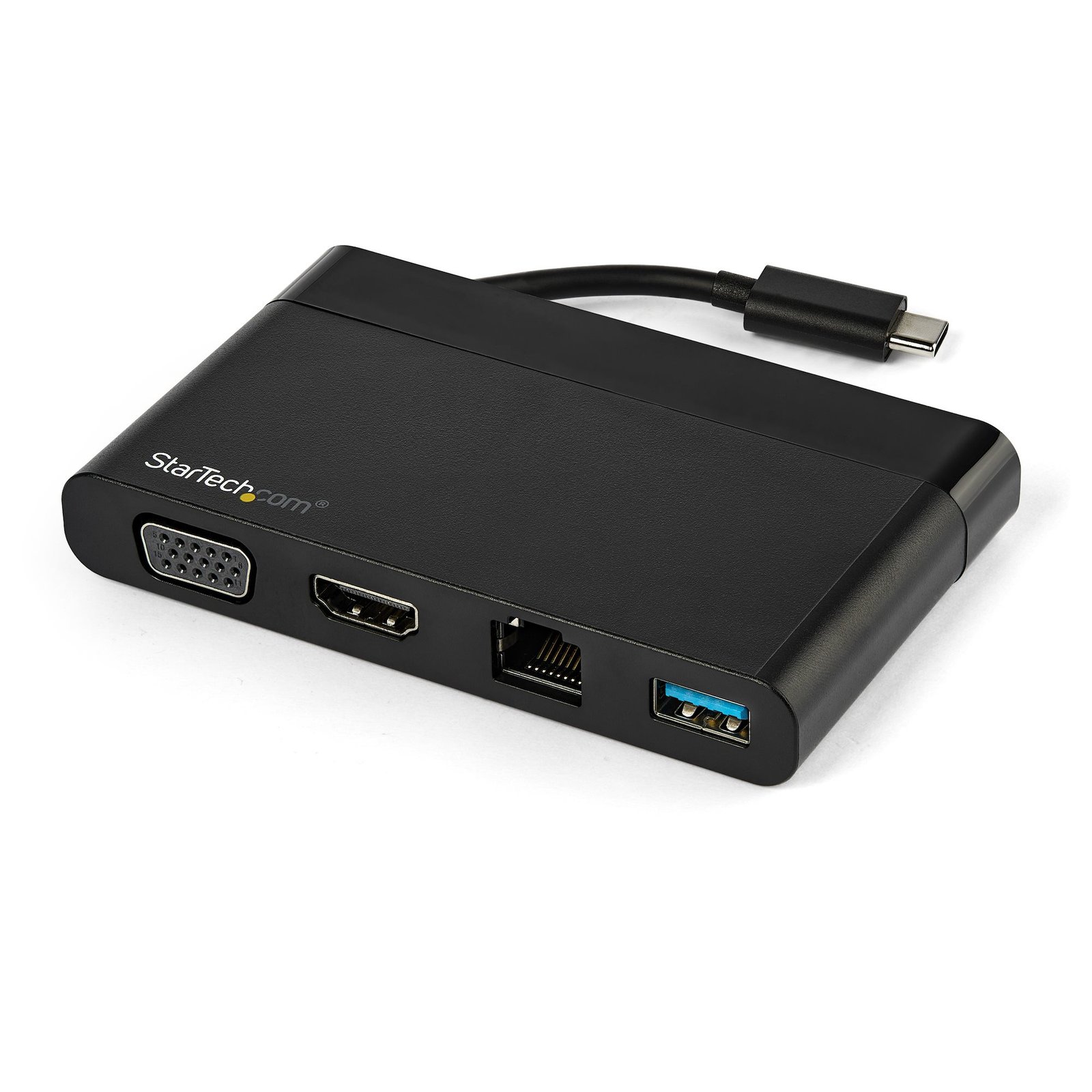 StarTech.com USB C Multiport Adapter with HDMI, VGA, Gigabit Ethernet & 3.0 - to 4K or 1080p DKT30CHVCM