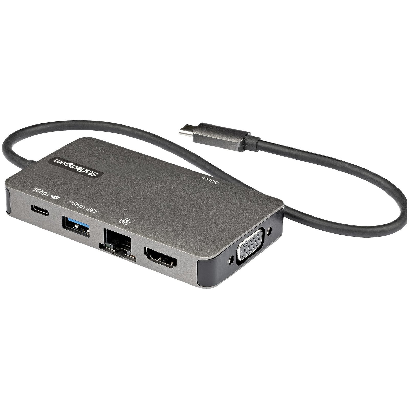 StarTech.com USB-C Multiport Adapter - to 4K 30Hz HDMI or 1080p VGA - USB Type-C Mini Dock w/ 100W DKT30CHVPD2
