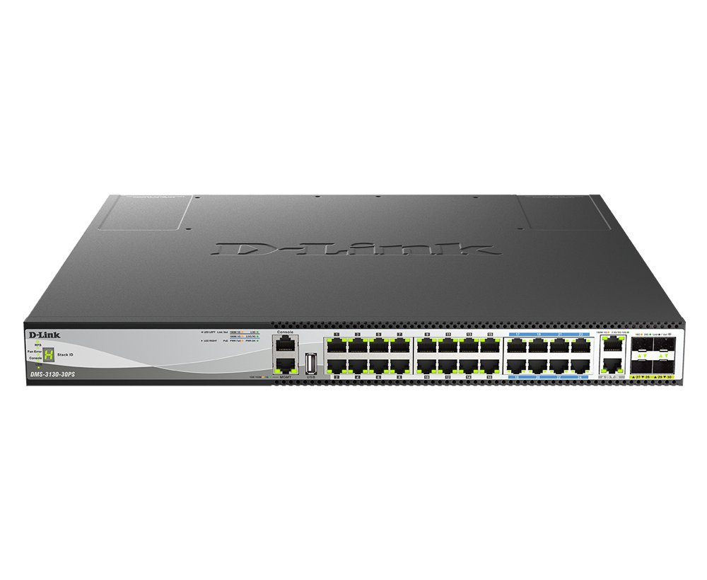 D-Link Systems DMS-3130-30PS network switch Managed L3 2.5G Ethernet (100/1000/2500) Power over