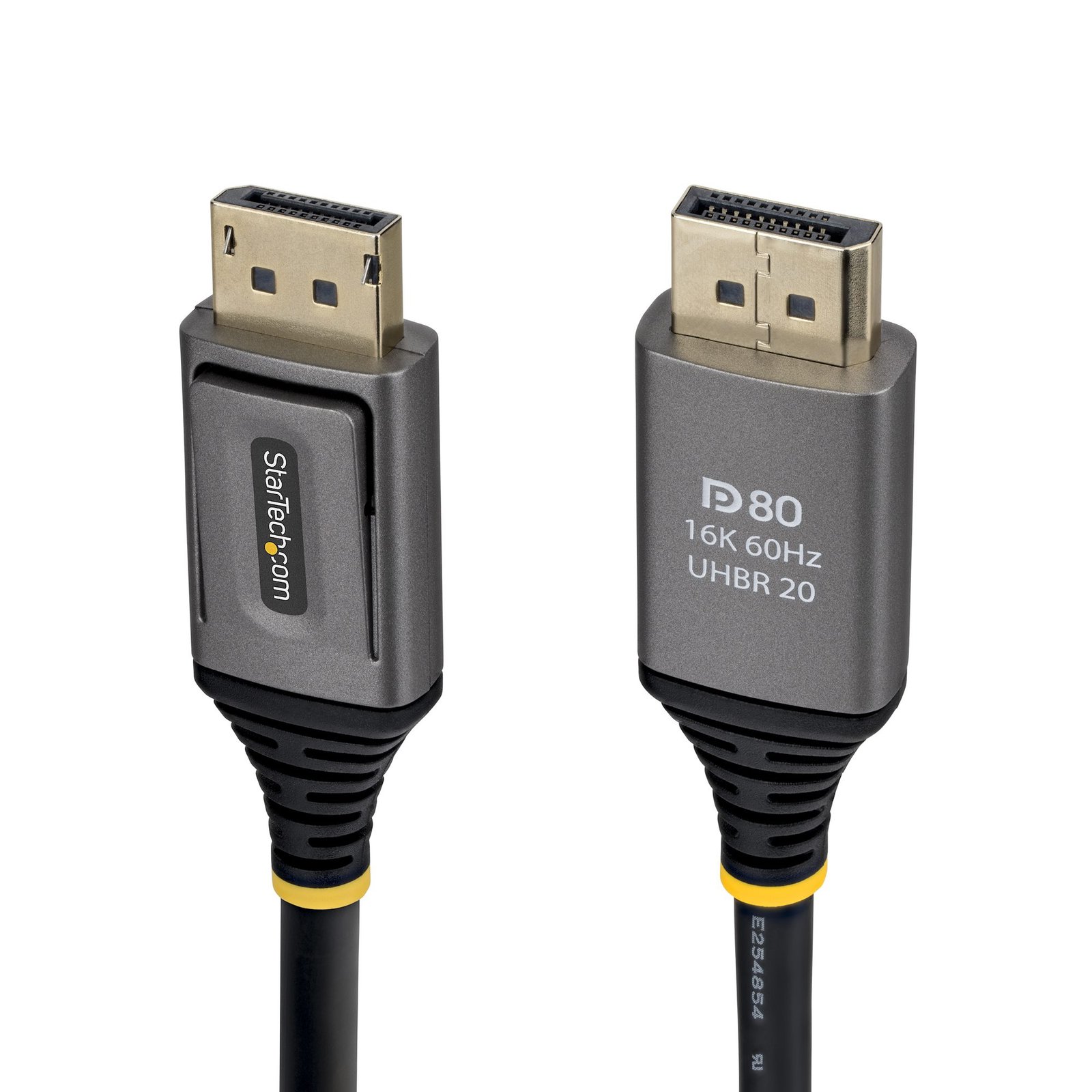 StarTech.com 2m DisplayPort 2.1 Cable, VESA Certified DP80 Uncompressed 10K/8K 60Hz, 16K 60Hz/8K DP21V-2M-DP80-CABLE