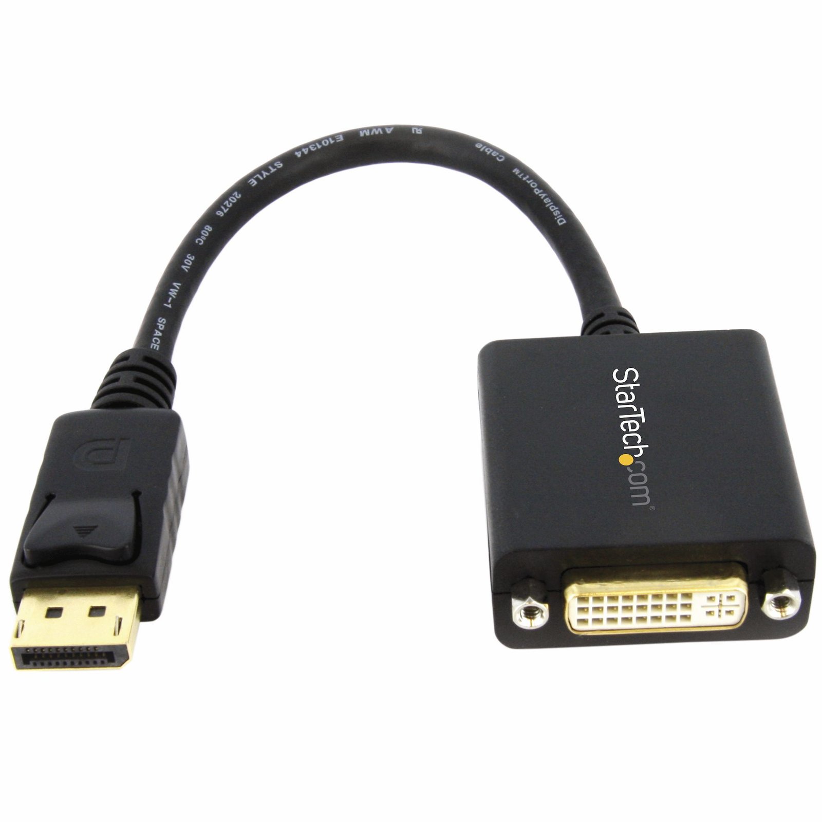 StarTech.com DisplayPort to DVI Adapter - DVI-D Video Converter 1080p - DP 1.2 Monitor/Display DP2DVI2