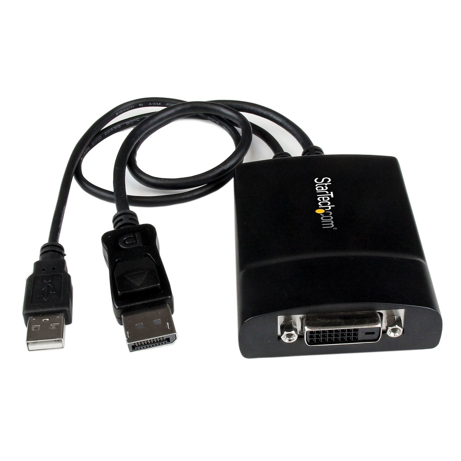 StarTech.com DisplayPort to DVI Dual Link Active Adapter - DVI-D Video Converter 2560x1600 60Hz - DP2DVID2