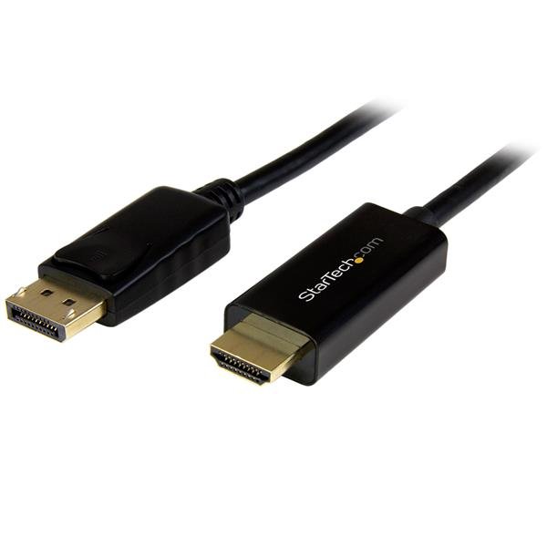 StarTech.com 3.3ft (1m) DisplayPort to HDMI Cable - 4K 30Hz - Adapter - DP 1.2 Monitor Converter - DP2HDMM1MB