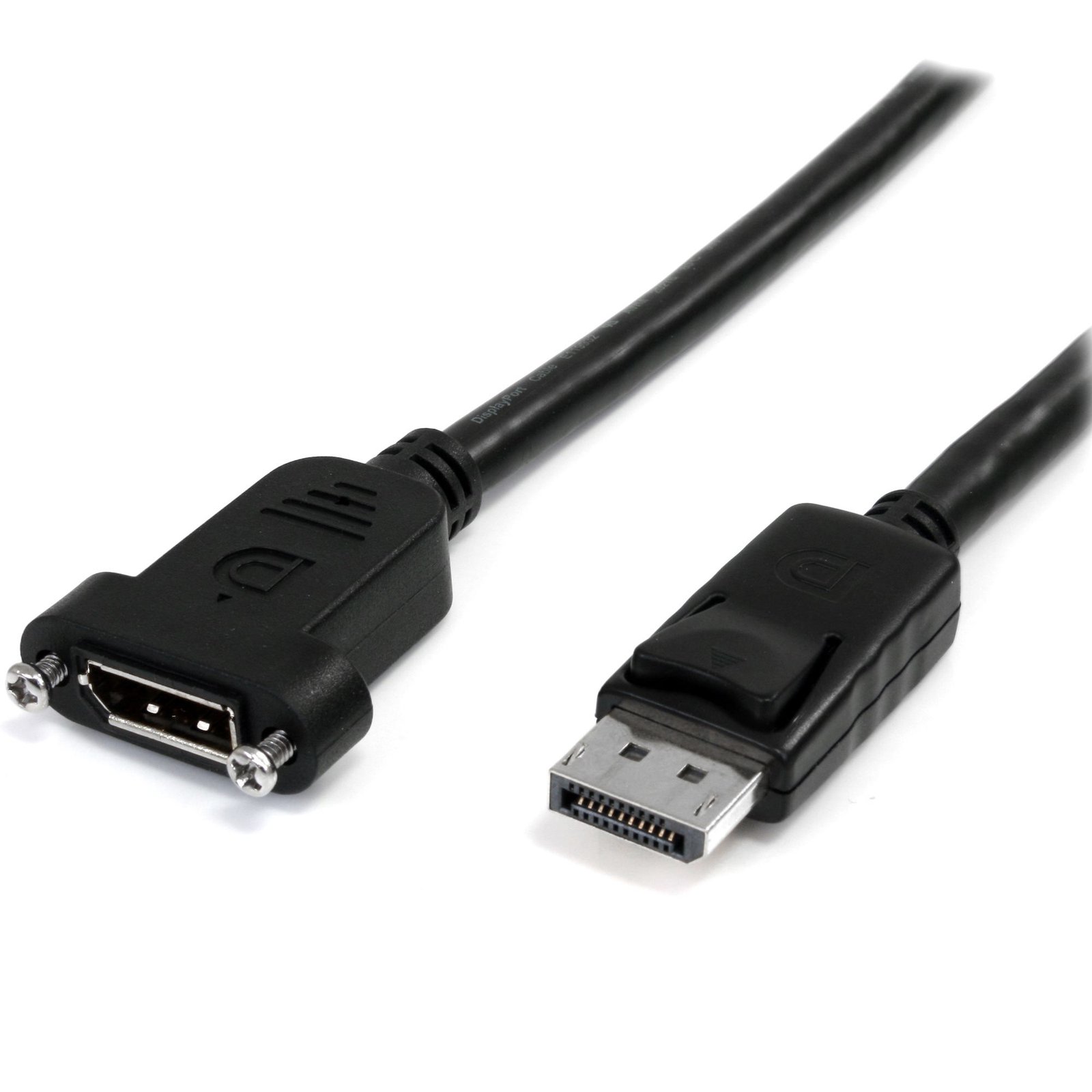StarTech.com 3ft (91cm) Panel Mount DisplayPort Cable - 4K x 2K - 1.2 Extension Male to Female - DP DPPNLFM3PW