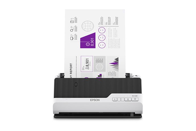 Epson DS-C330 Sheet-fed scanner Black, Grey B11B272201