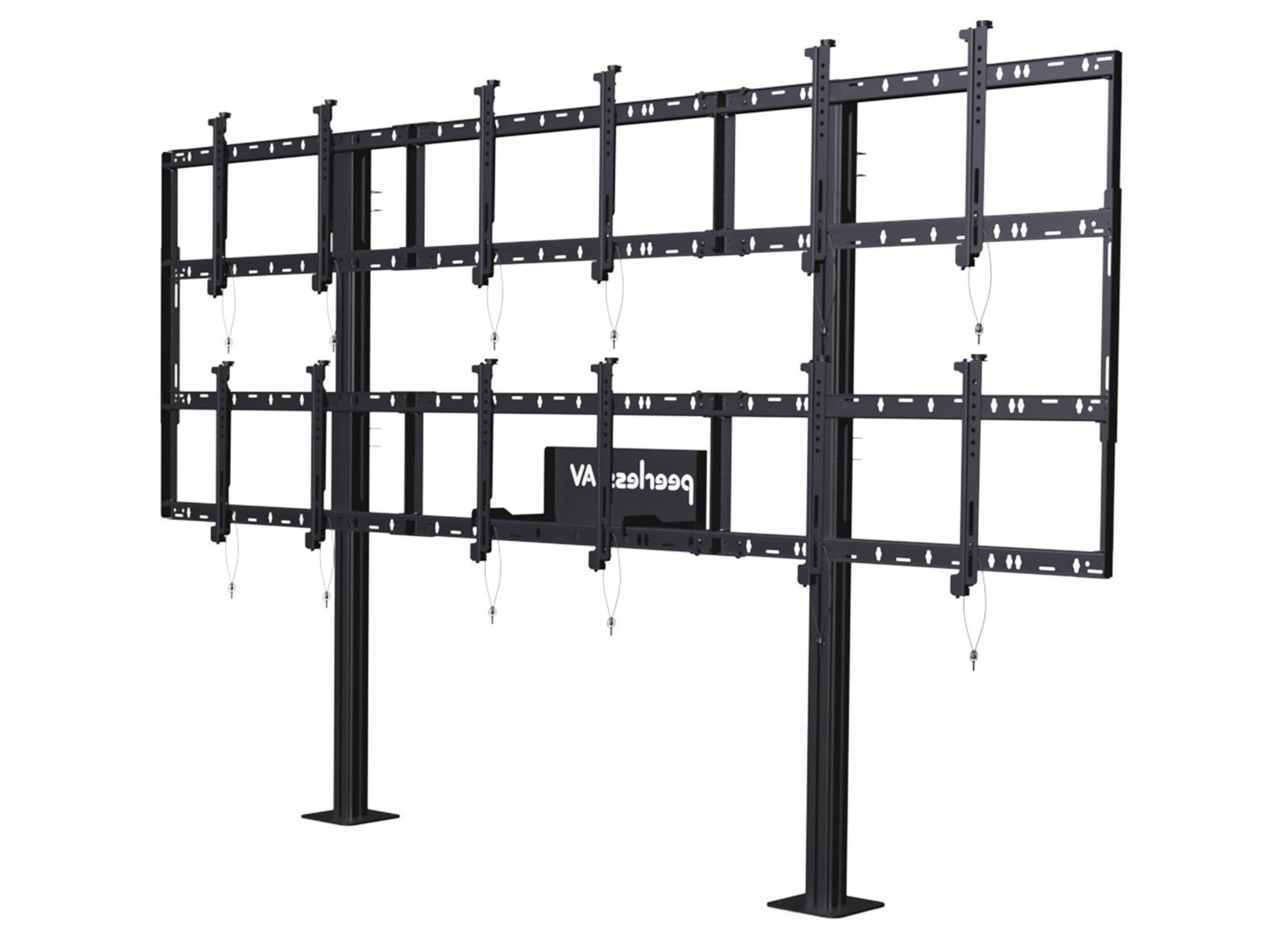 Peerless-AV Peerless - AV DS-S555-3X2 multimedia cart/stand Black stand