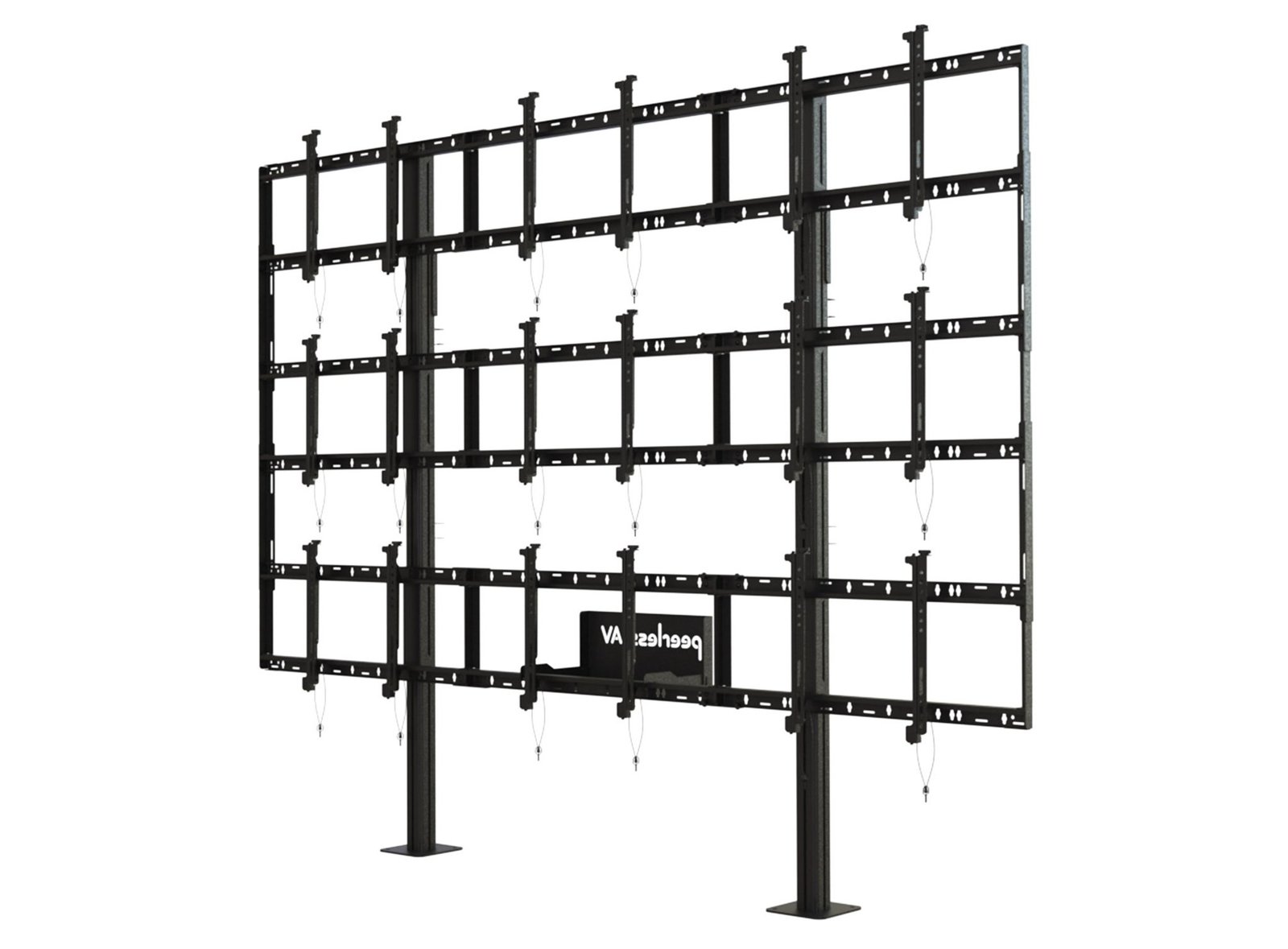 Peerless-AV Peerless - AV DS-S555-3X3 multimedia cart/stand Black stand