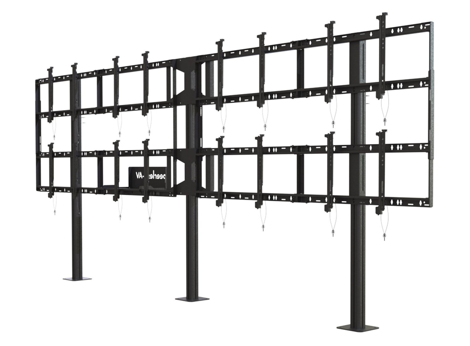 Peerless-AV Peerless - AV DS-S555-4X2 multimedia cart/stand Black stand
