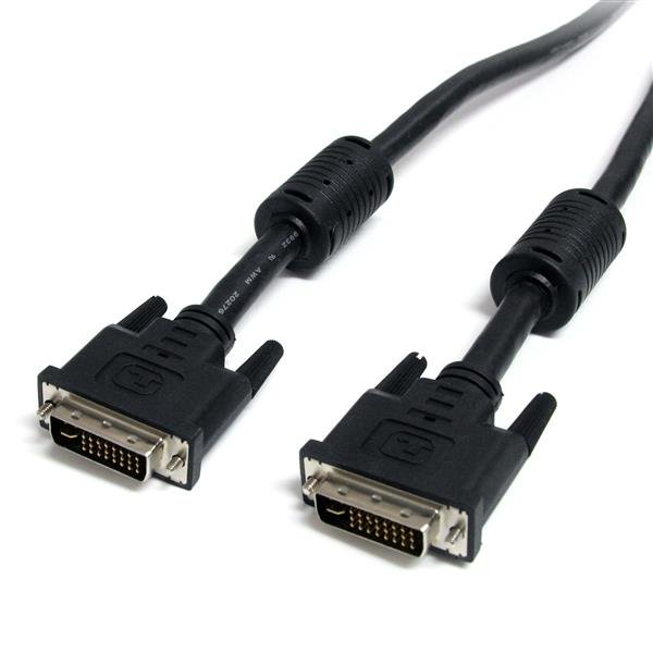 StarTech.com 10 ft DVI-I Dual Link Digital Analog Monitor Cable M/M DVIIDMM10