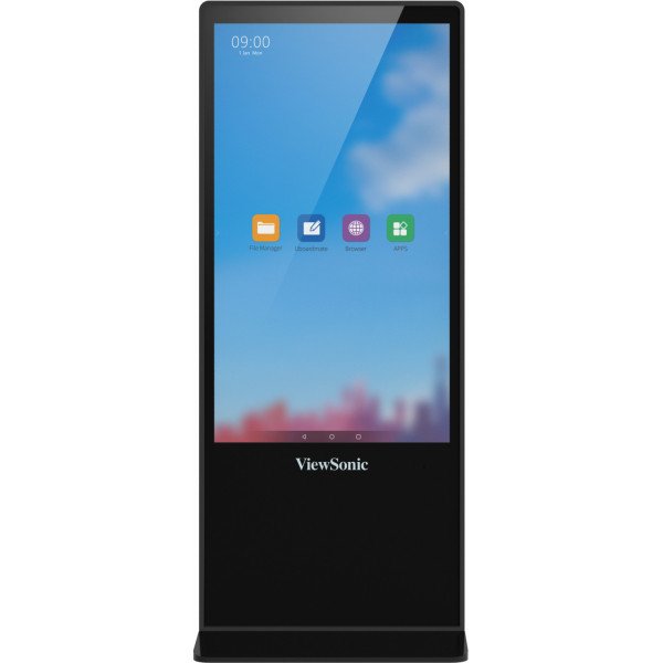 Viewsonic EP5542T Signage Display Totem design 139.7 cm (55") LED 450 cd/m² 4K Ultra HD Black