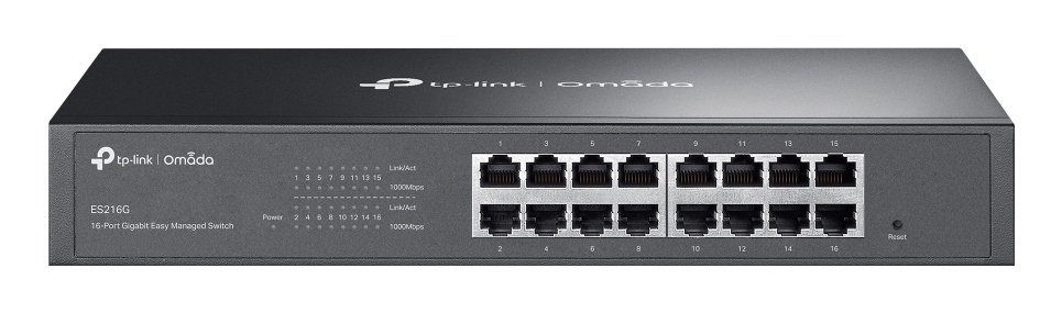 TP-Link Omada ES216G network switch Managed L2 Gigabit Ethernet (10/100/1000) Black
