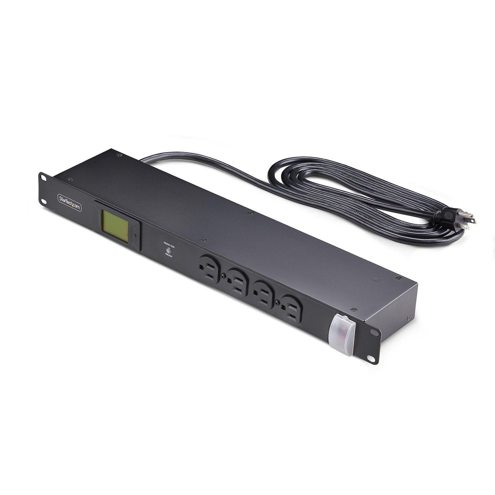 StarTech.com 16-Outlet Horizontal Rack Mount Metered PDU, 1U Server Power Strip w/Surge Protector, 16NM8-RACK-MOUNT-PDU