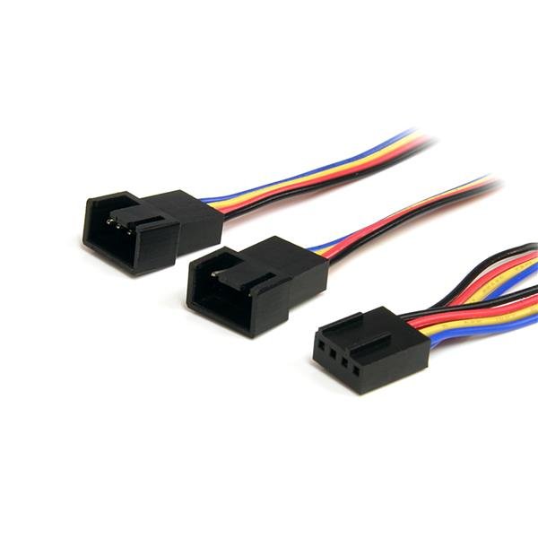 StarTech.com 12in 4 Pin Fan Power Splitter Cable - F/M FAN4SPLIT12