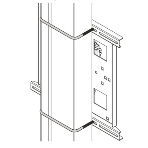 Chief Square 8" x 6" U-Bolt Set FCAVCSU80