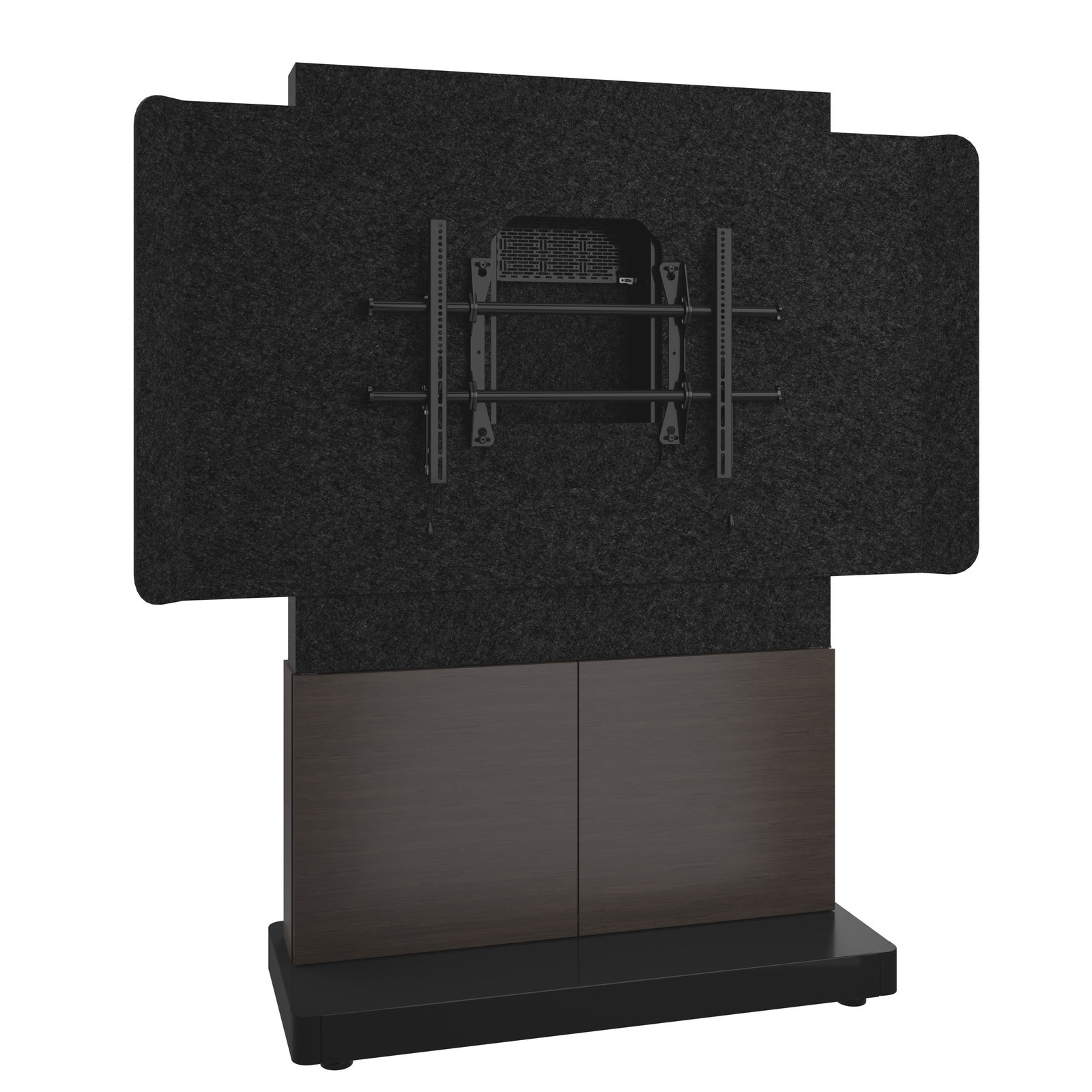 Middle Atlantic ForumTM Free-Standing 48" (2-Bay) Display Stand for (1) 66" to 75" Dark Colorway FM-DS-4875FS-CA3B