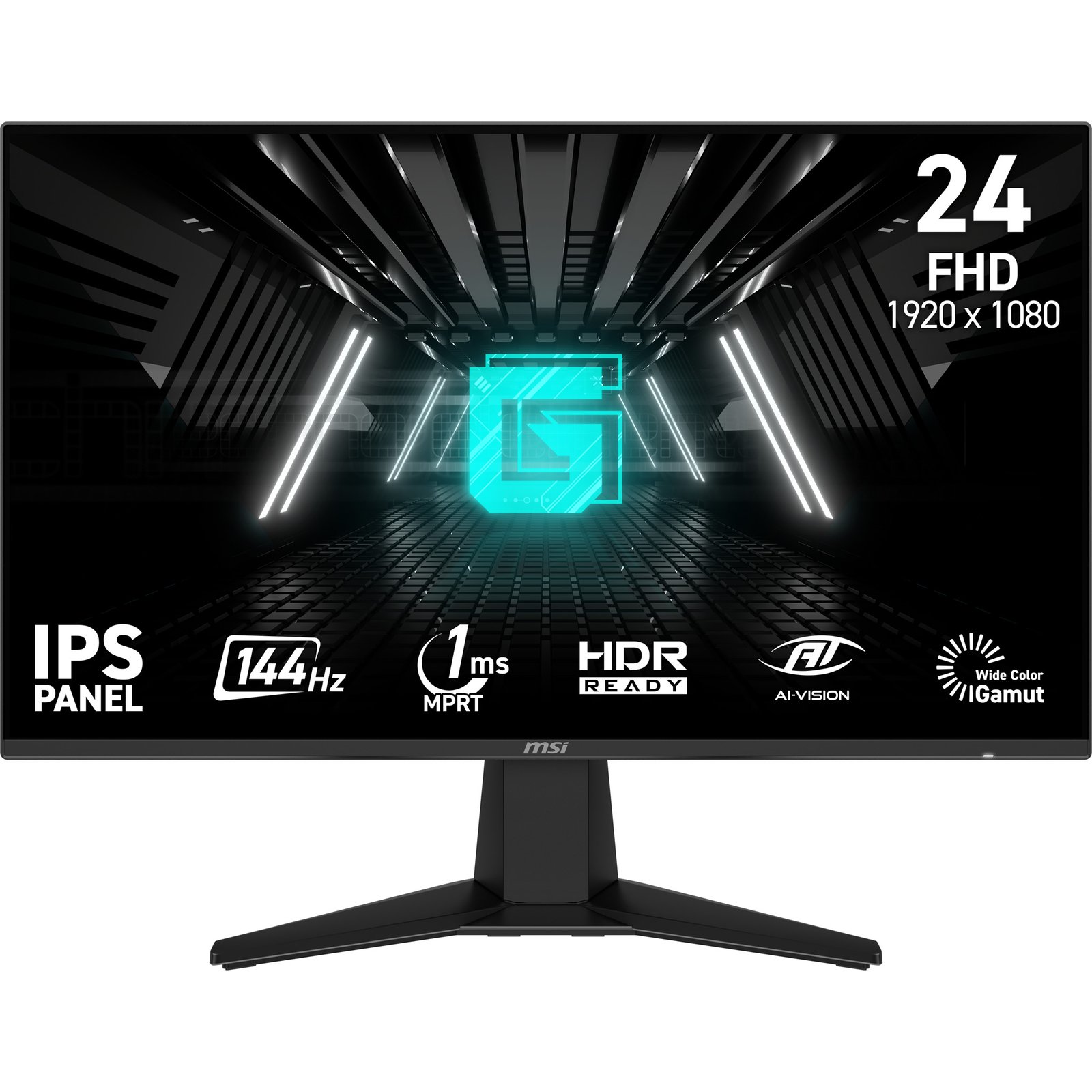 MSI G242L E14 computer monitor 60.5 cm (23.8") 1920 x 1080 pixels Full HD LCD Black G242LE14