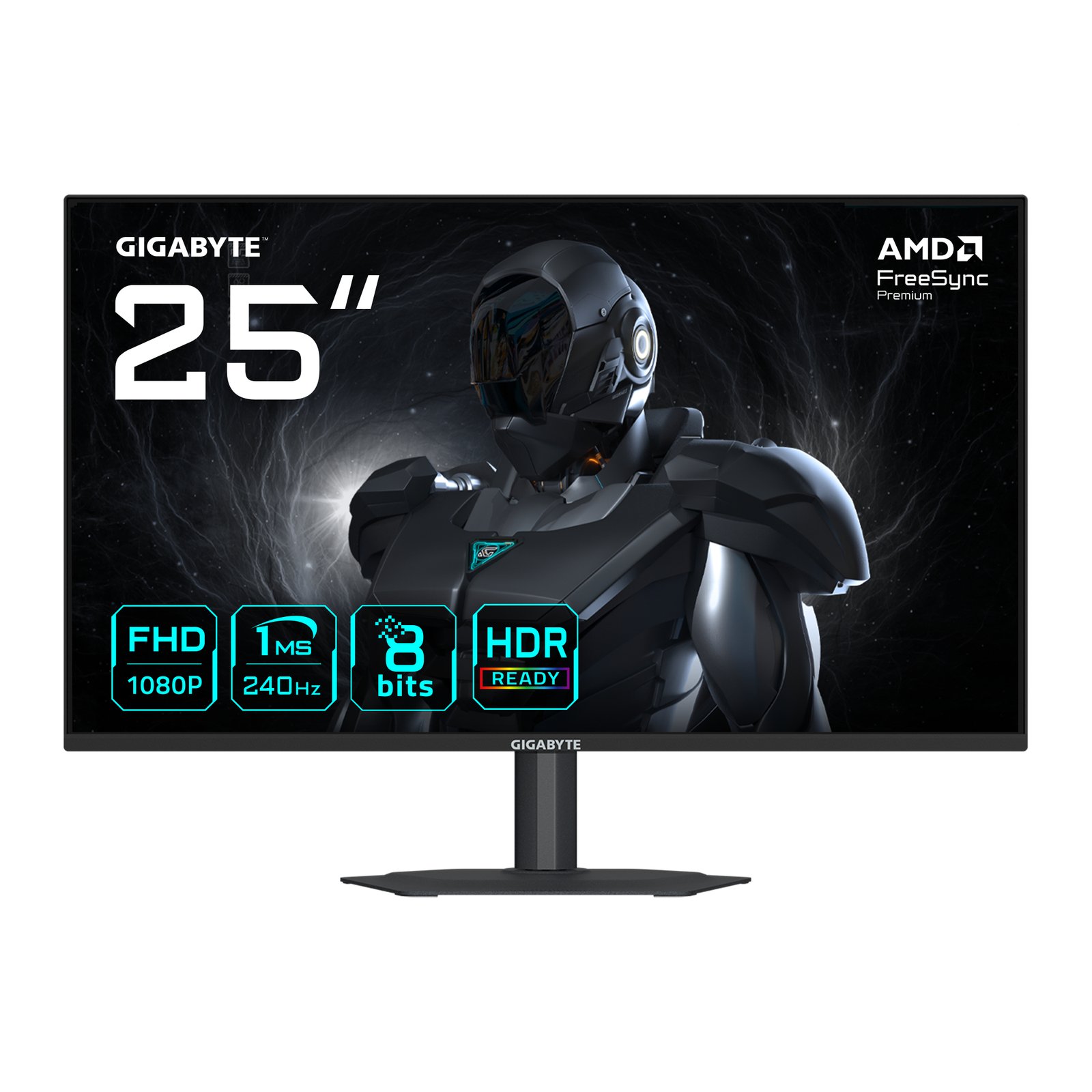 Gigabyte Technology G25F2A 25" FHD Gaming Monitor - 1920 x 1080, 240Hz, 1ms, 300 cd/m², Display HDR G25F2A US