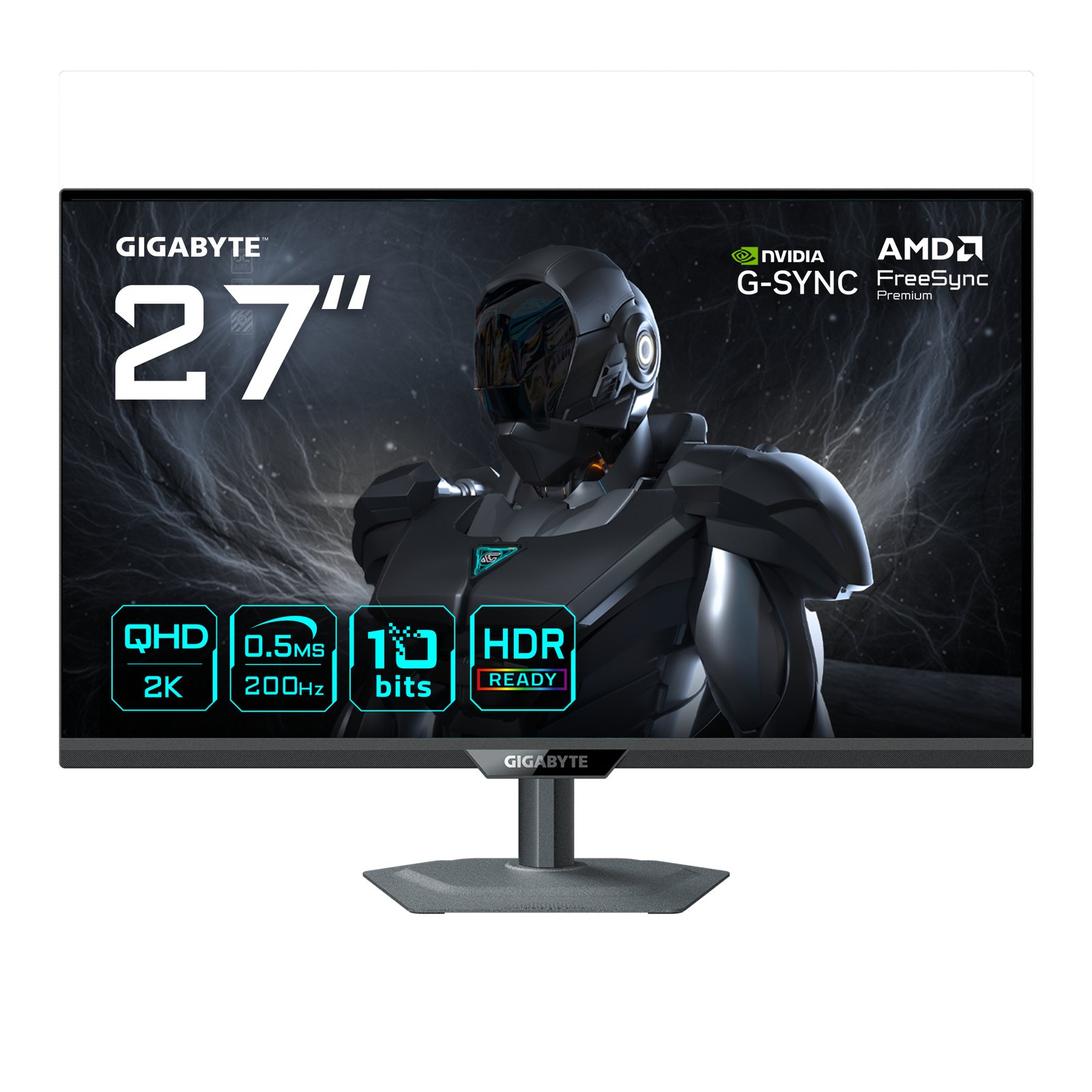 Gigabyte Technology G27Q20 27” QHD Gaming Monitor - 2560 x 1440, 200Hz, 0.5ms, 350 cd/m², G-Sync