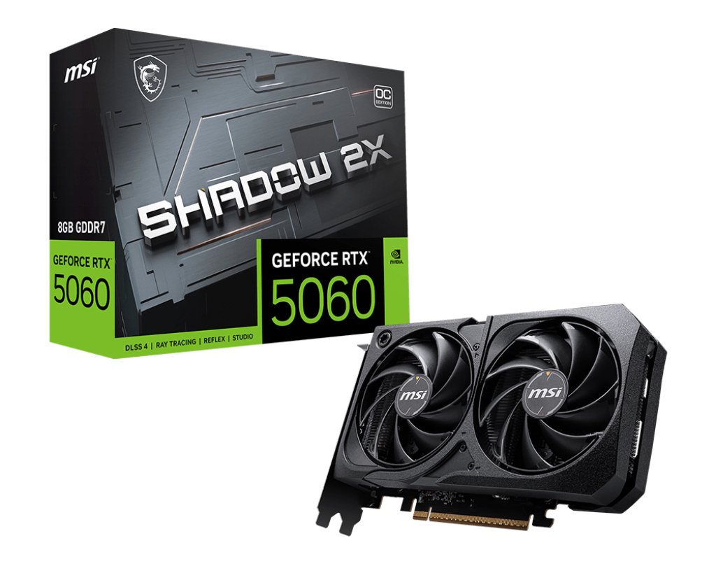 MSI GeForce RTX 5060 8G SHADOW 2X OC NVIDIA 8 GB GDDR7 G5060-8S2C