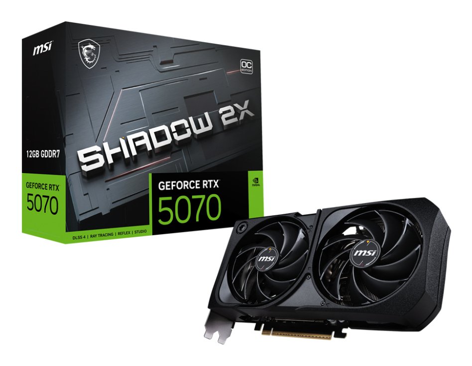 MSI GeForce RTX 5070 12G SHADOW 2X OC NVIDIA 12 GB GDDR7 G5070-12S2C