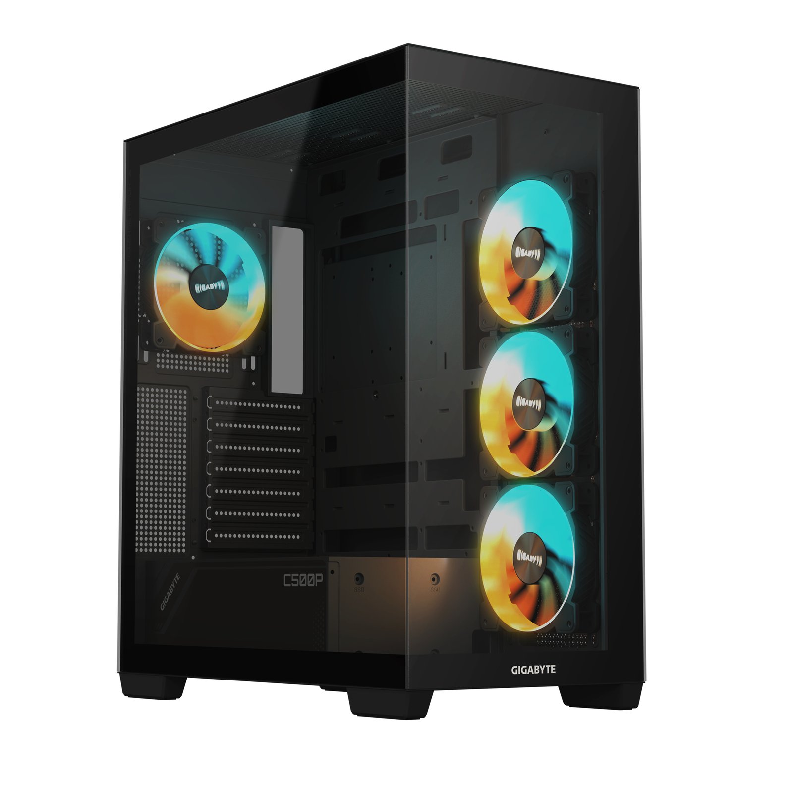 Gigabyte Technology C500 PANORAMIC STEALTH Midi Tower Black GB-C500P ST