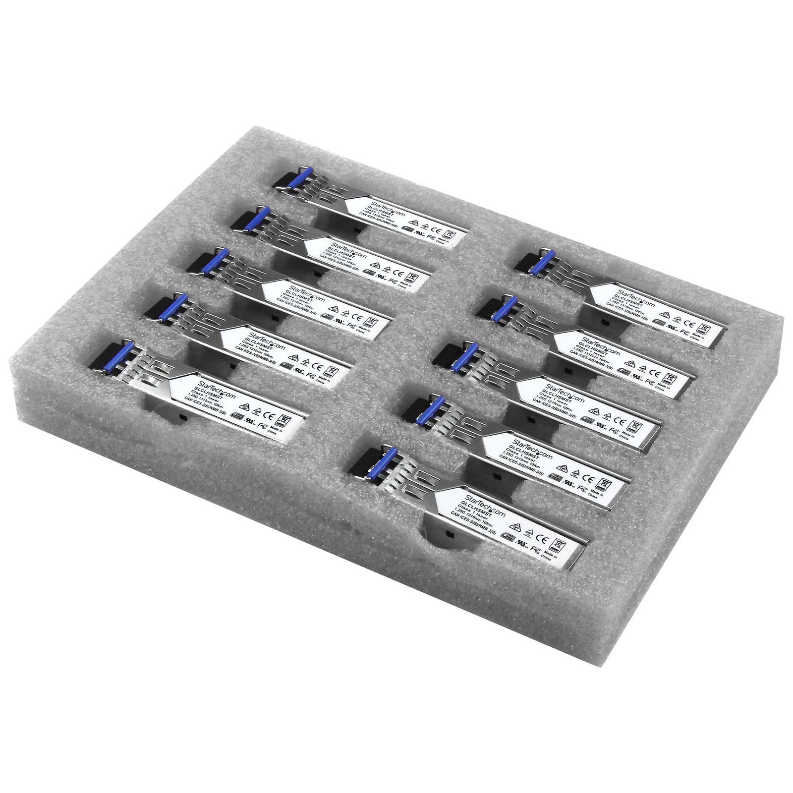 StarTech.com 10 Pack Cisco GLC-LH-SM Compatible SFP Module - 1000BASE-LX/LH - 1GbE Single Mode GLCLHSM10PST