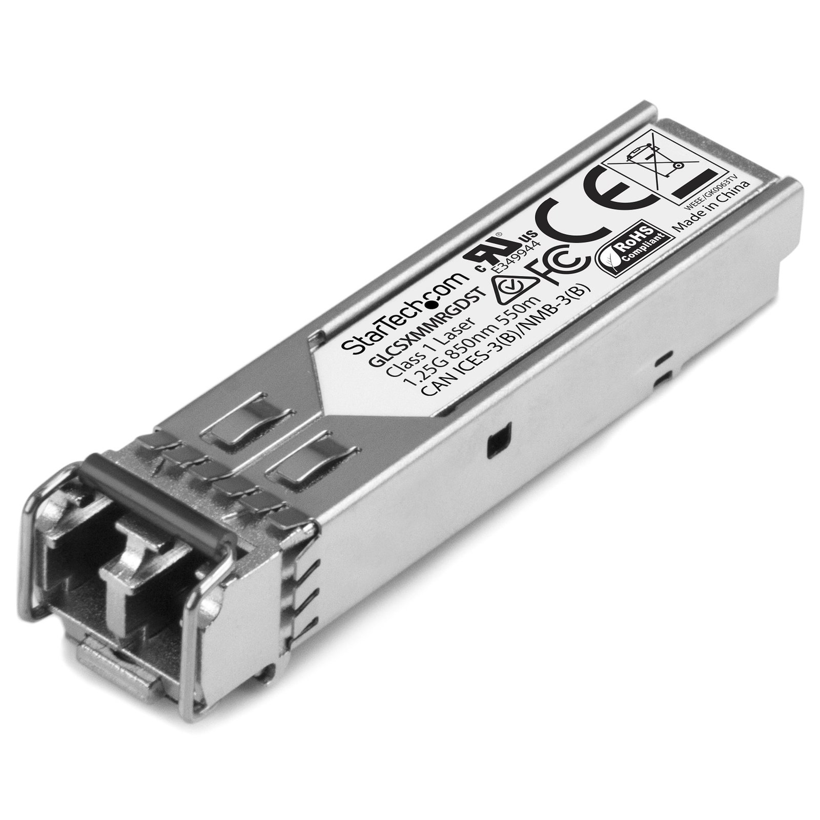 StarTech.com Cisco GLC-SX-MM-RGD Compatible SFP Module - 1000BASE-SX - 1GbE Multimode Fiber MMF GLCSXMMRGDST
